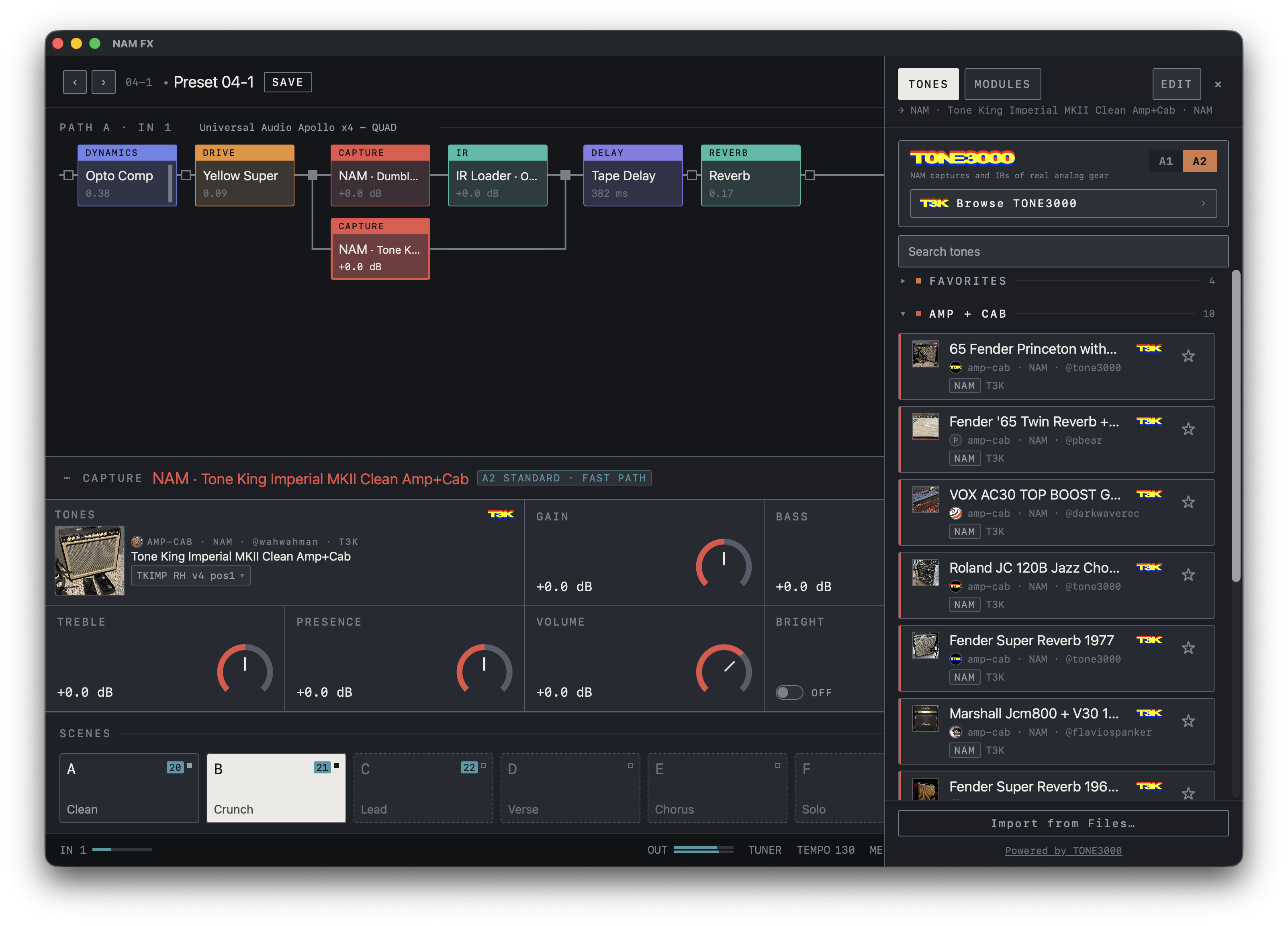 NAM FX — Mac — TONES · NAM / IR library