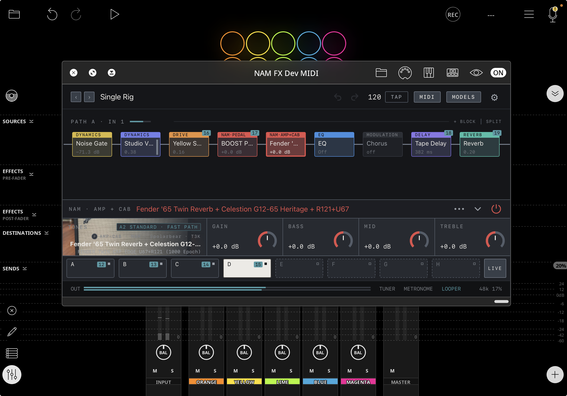 NAM FX on iPad — Load it in a host