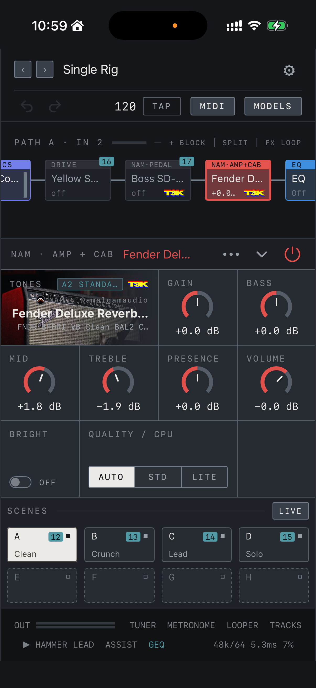 NAM FX on iPhone — Platform differences
