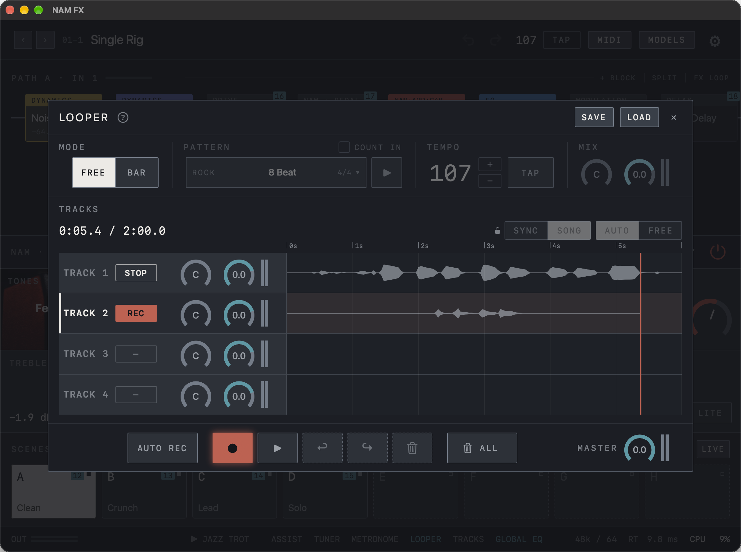 NAM FX on Mac — Record and layer