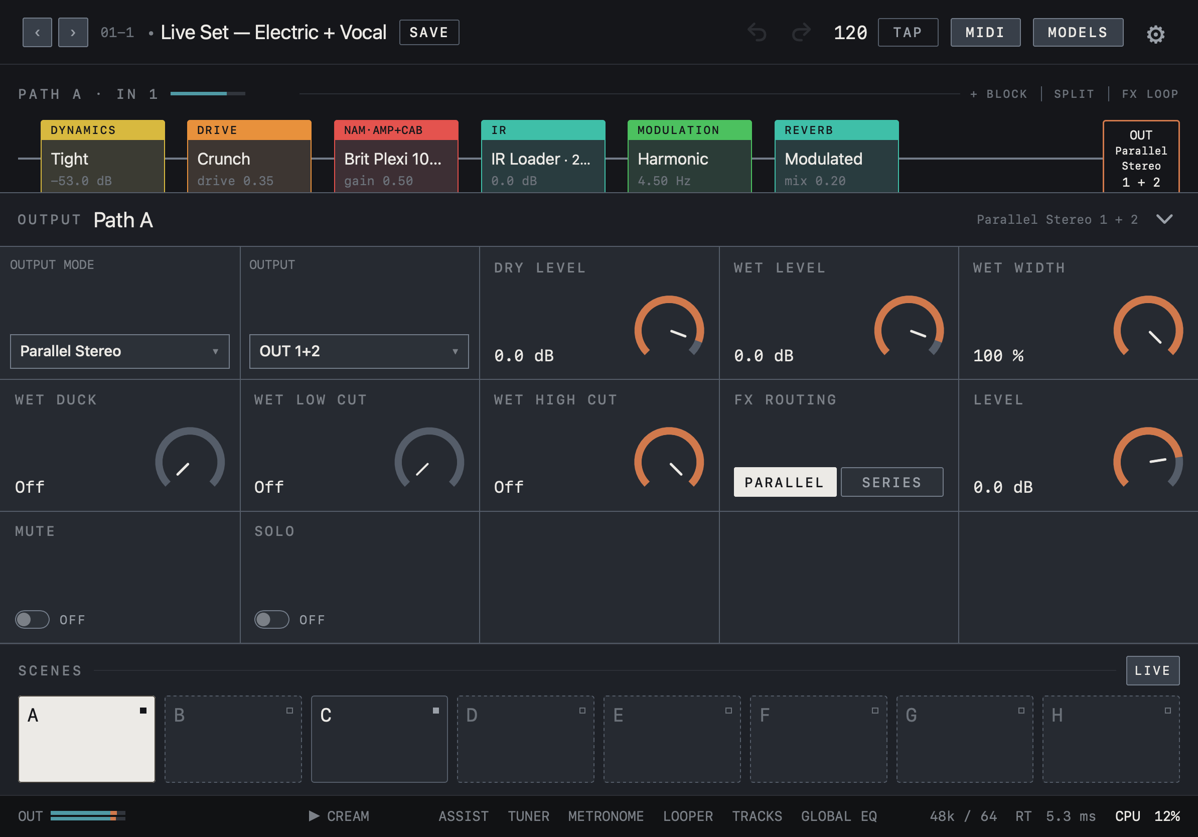 NAM FX — iPad — Path output