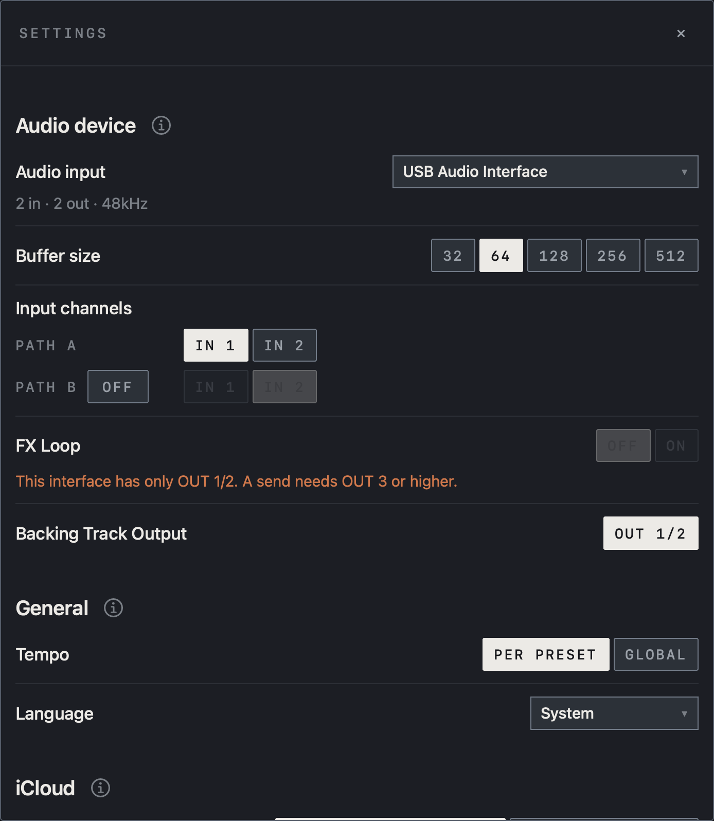 NAM FX on iPad — Connect and listen