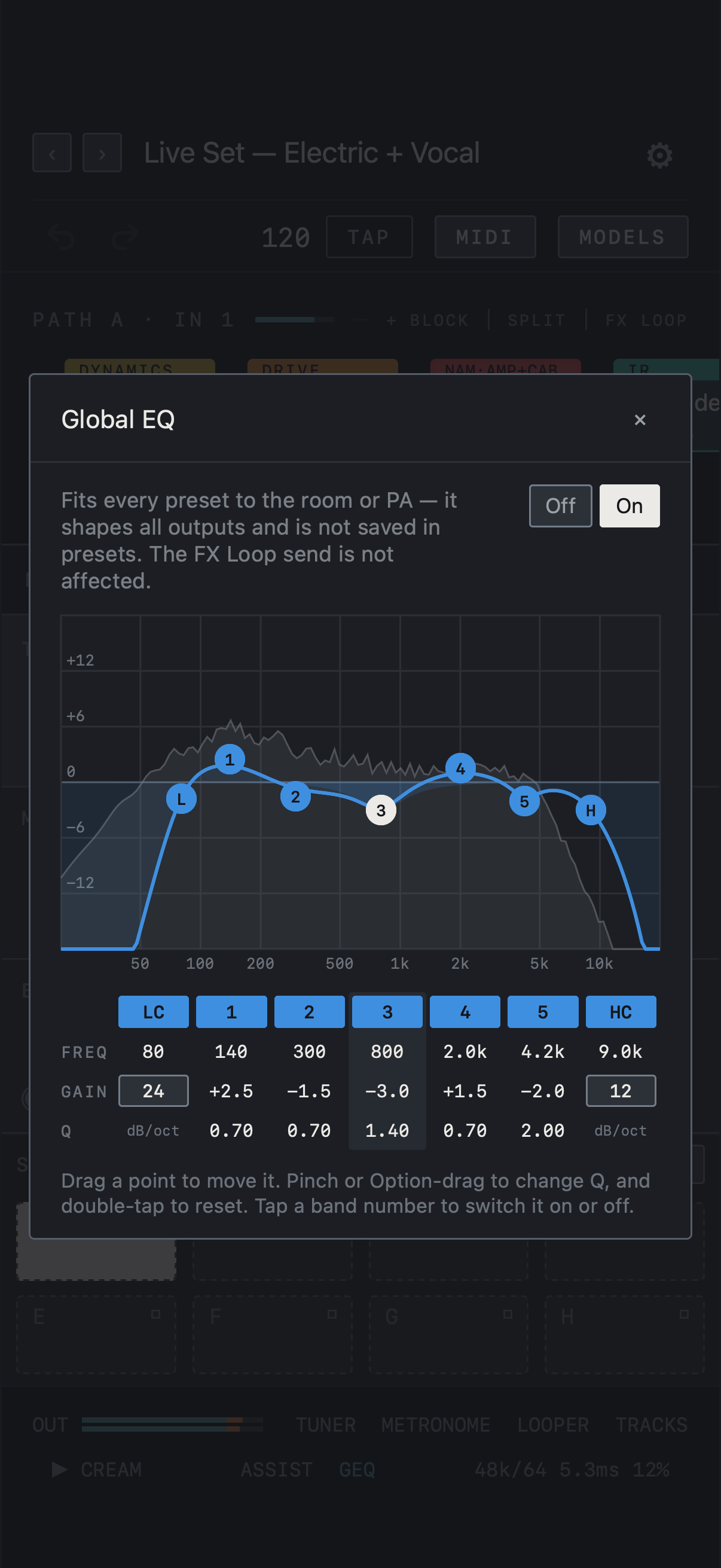 NAM FX — iPhone — Global EQ