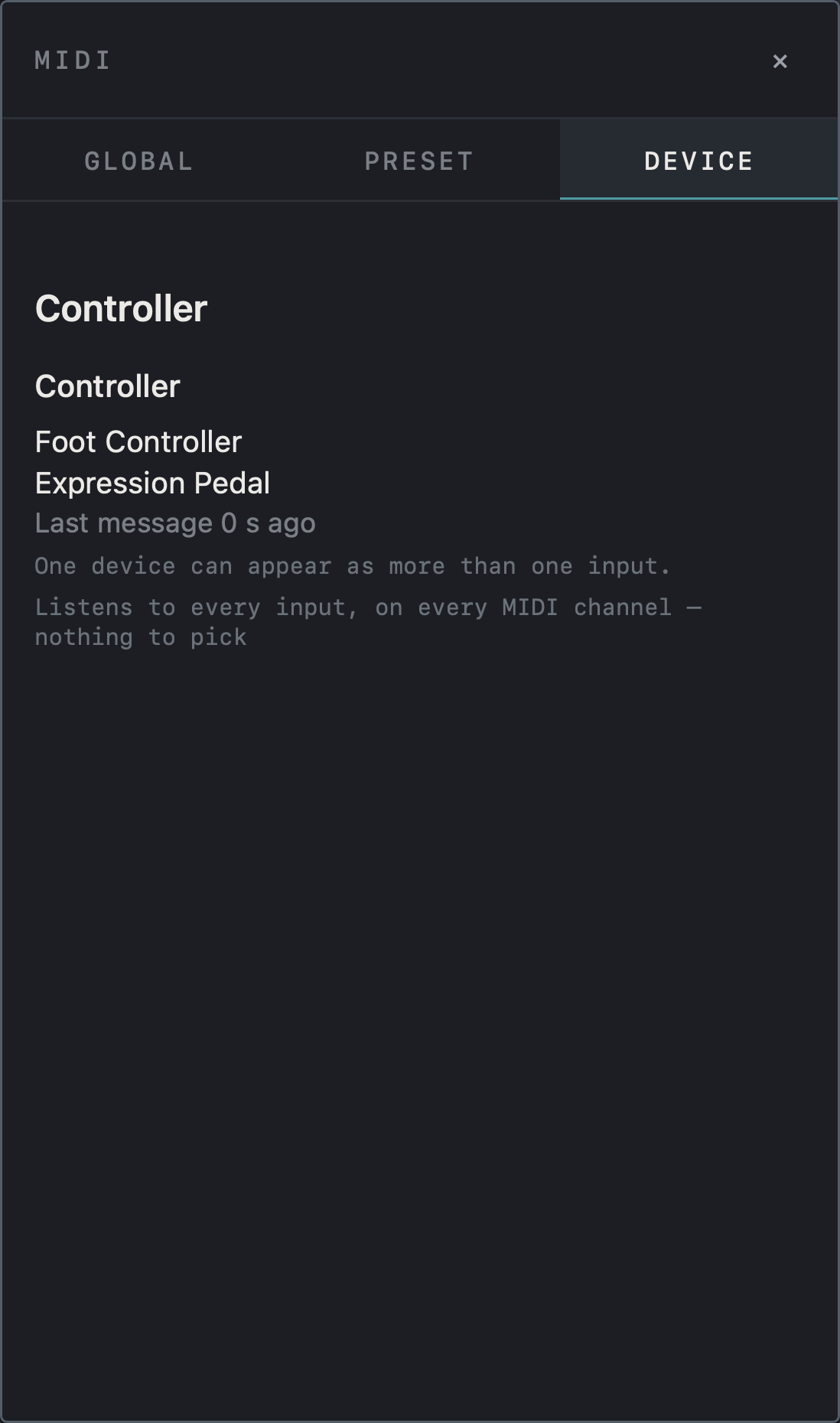 NAM FX on iPhone — Connect a controller