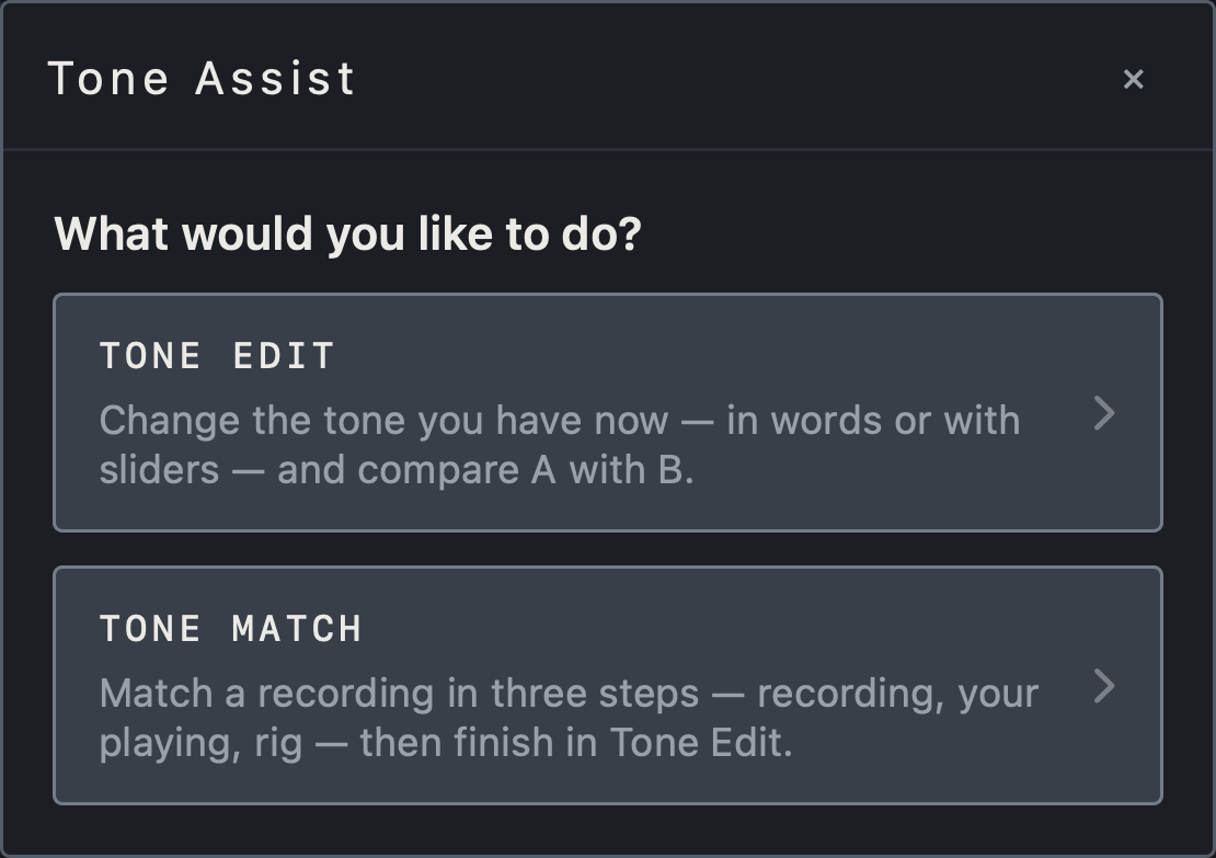 NAM FX on iPhone — Open ASSIST