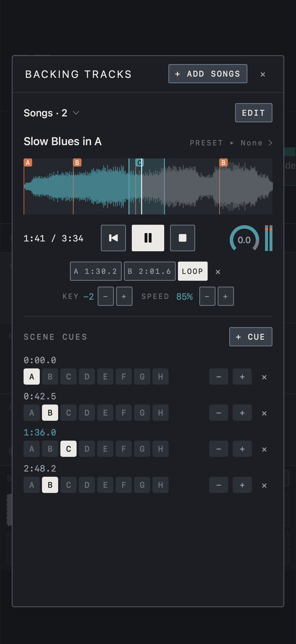 NAM FX — iPhone — Backing Tracks