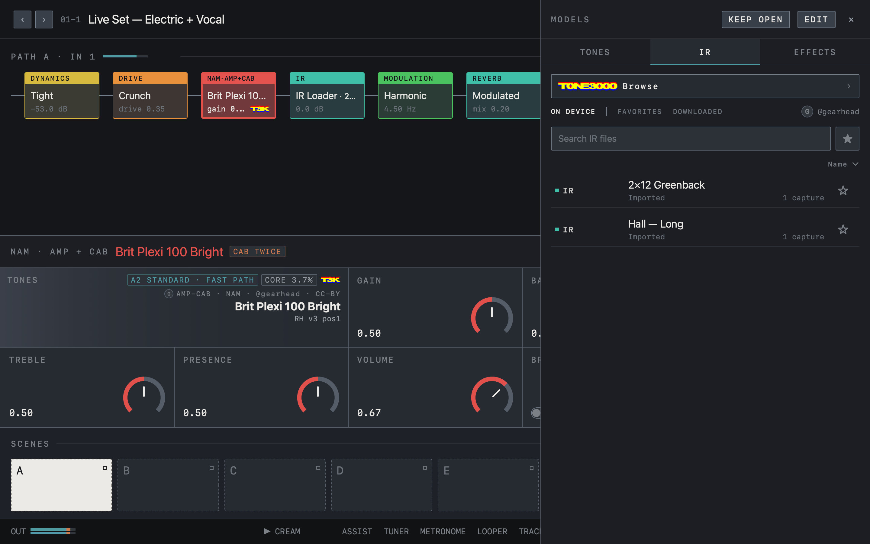 NAM FX — Mac — IR list