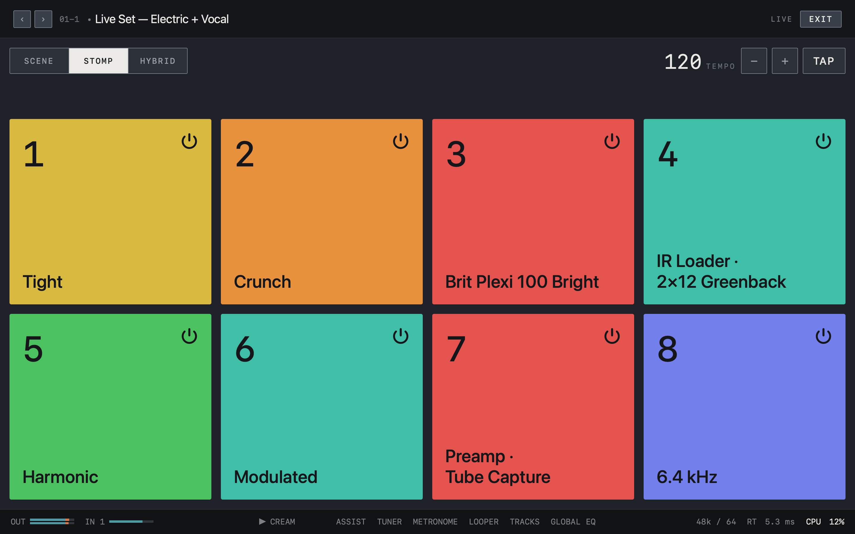 NAM FX — Mac — LIVE · STOMP