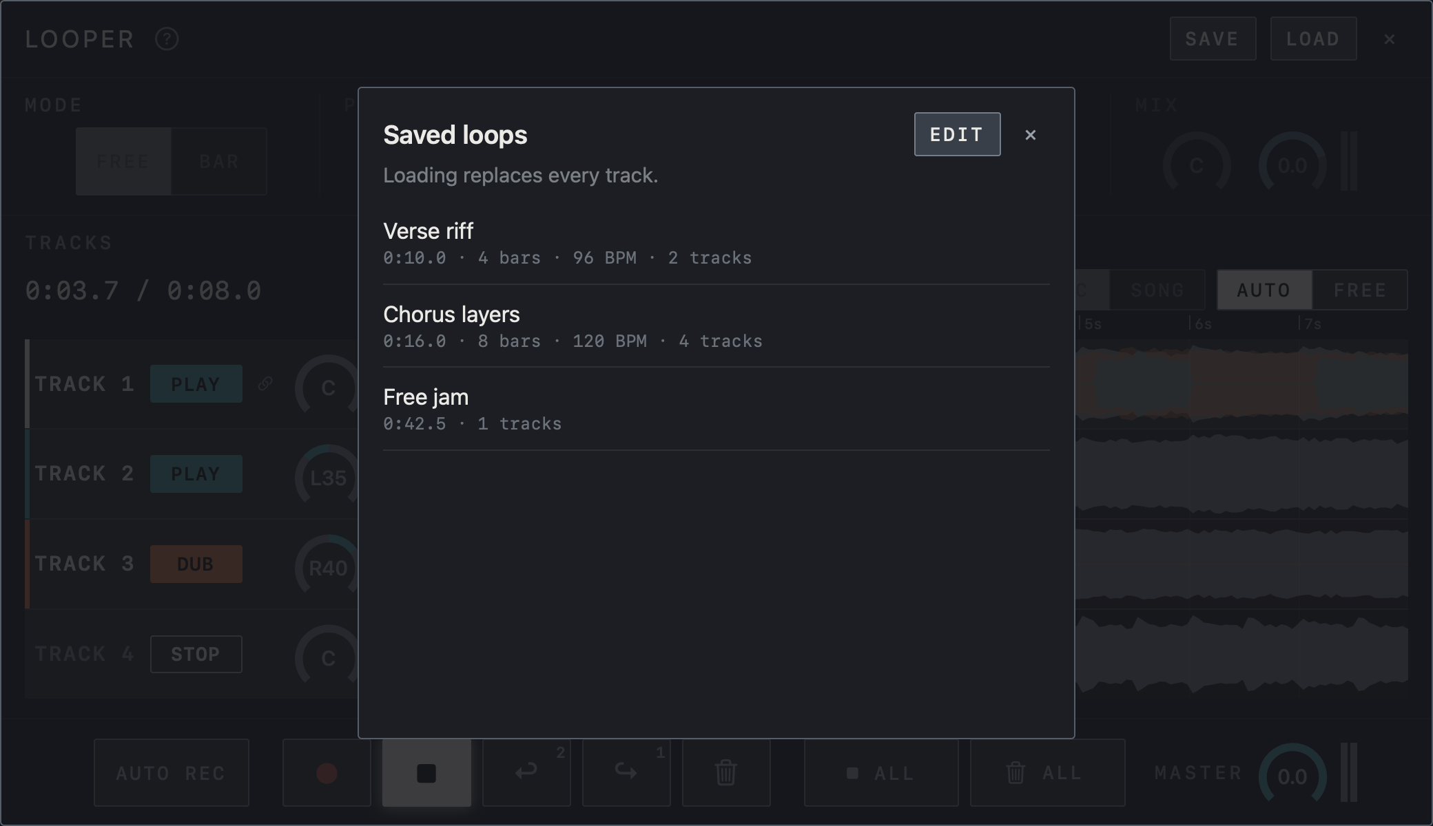 NAM FX on Mac — Save and load