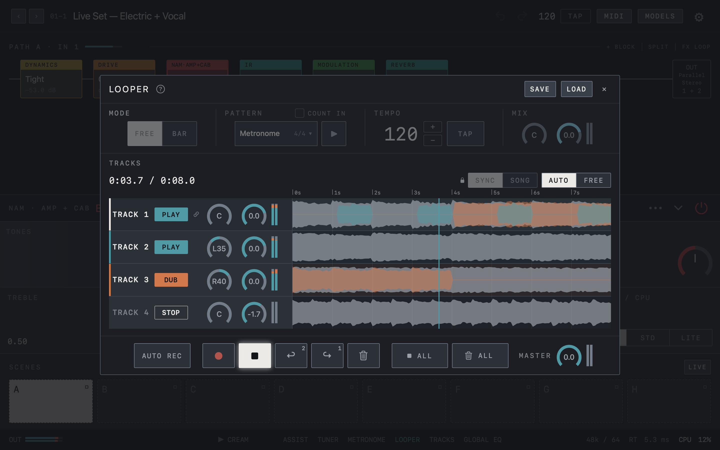 NAM FX — Mac — Multi-track looper