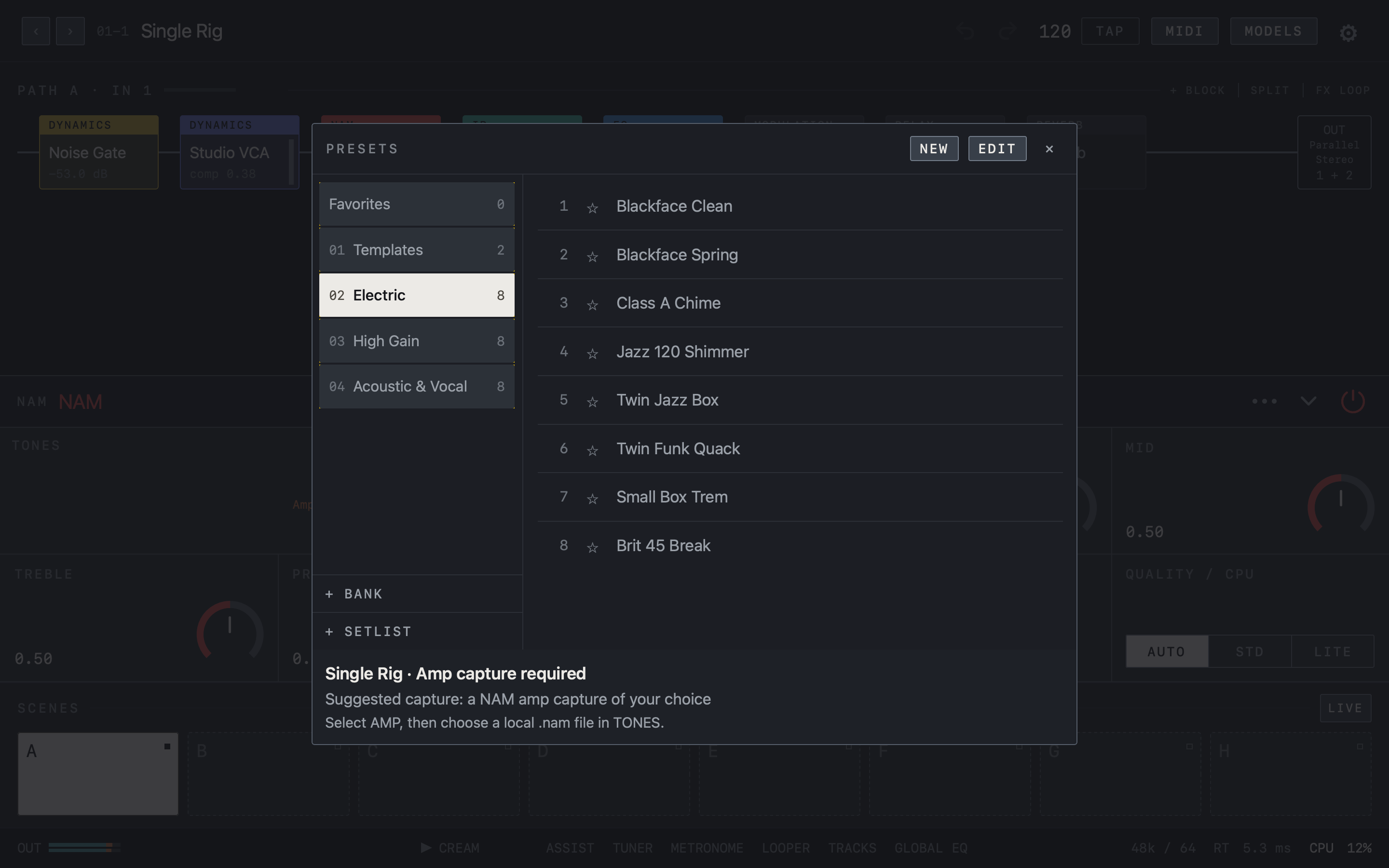 NAM FX — Mac — Presets