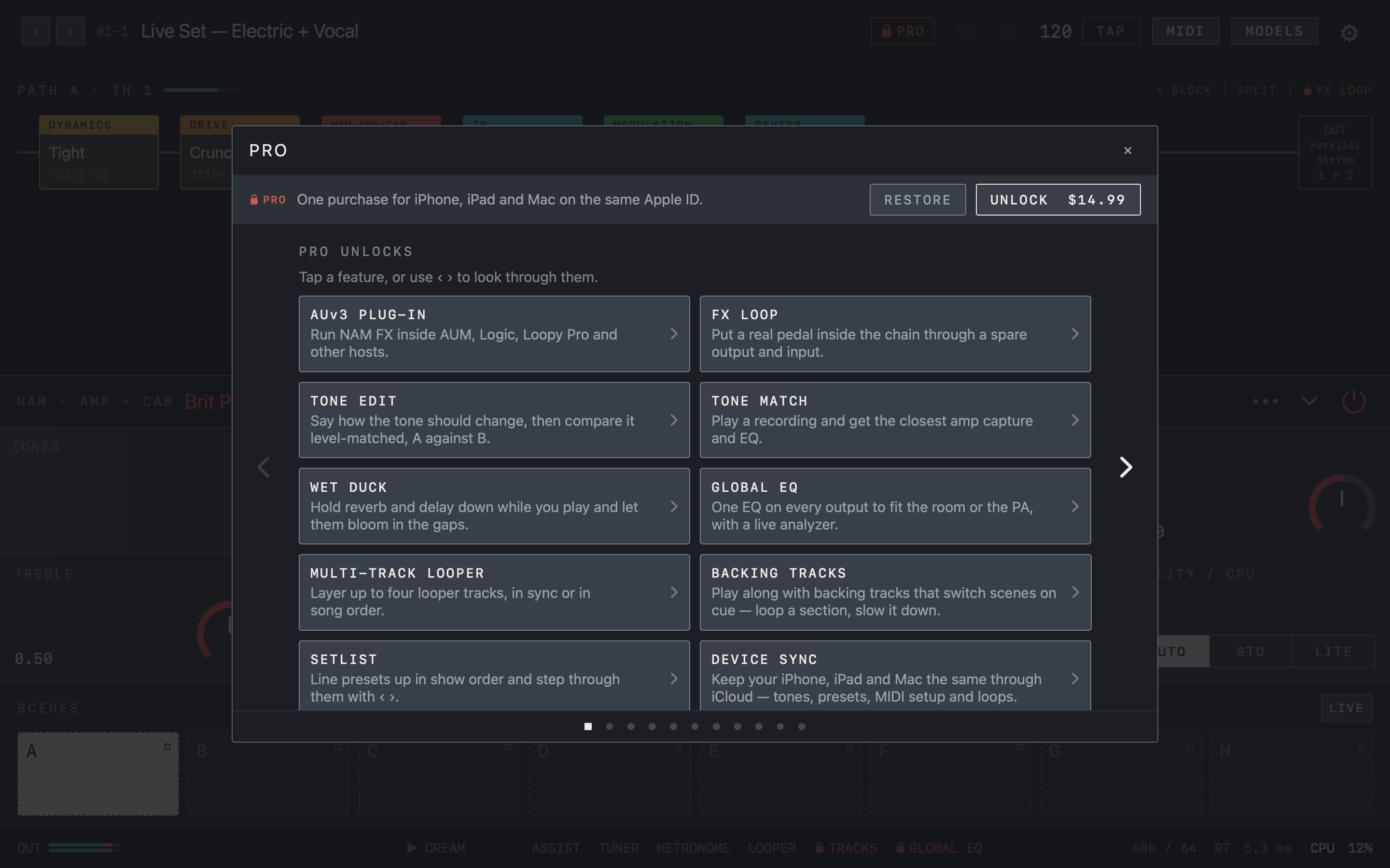 NAM FX — Mac — Pro feature tour