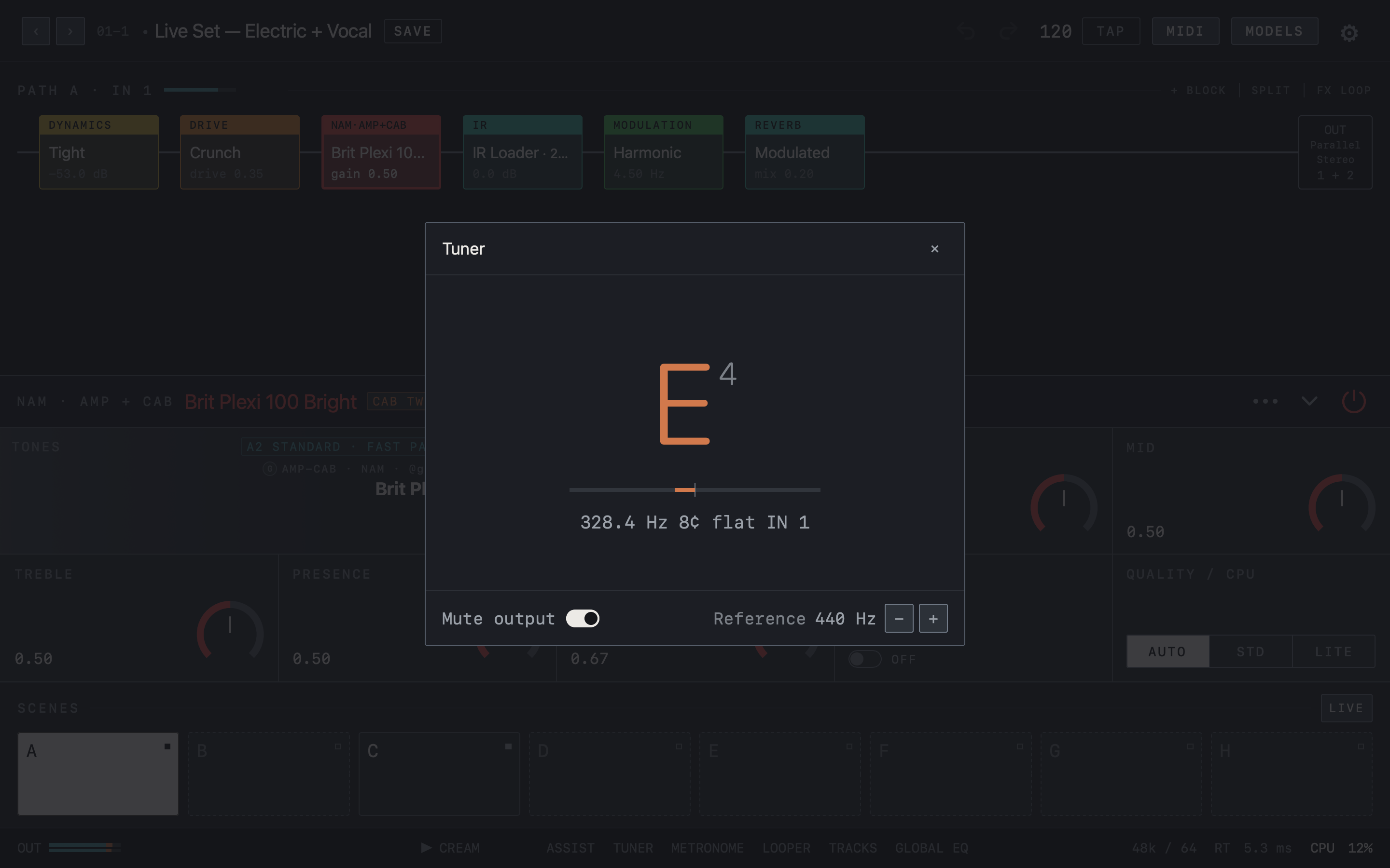 NAM FX — Mac — Tuner