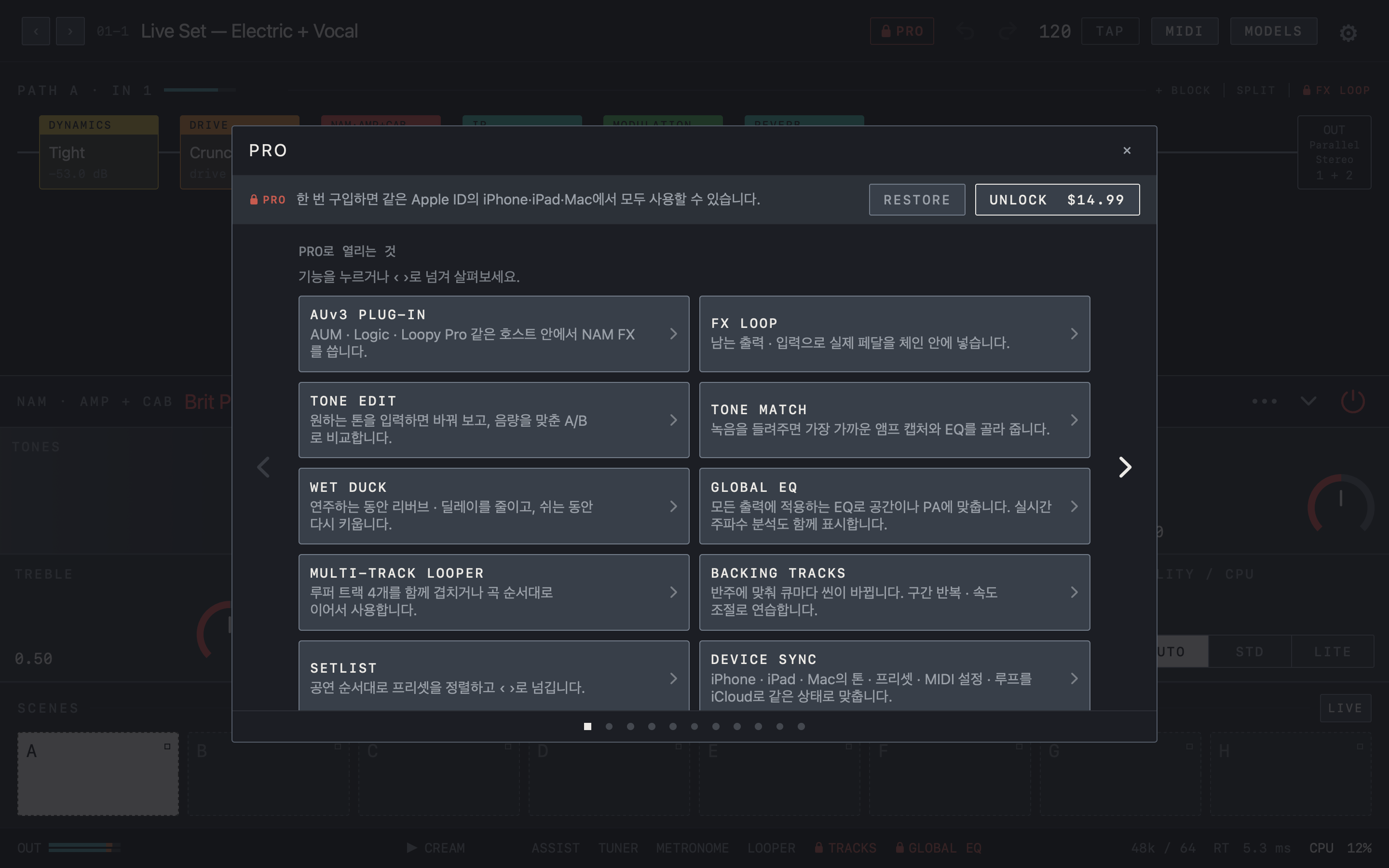 NAM FX — Mac — Pro 기능 소개